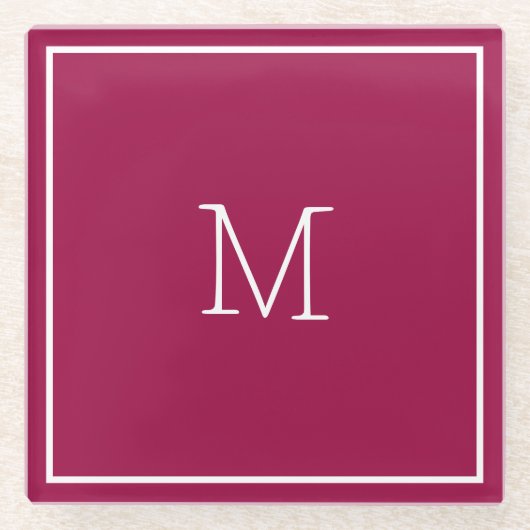 ワインカラーガラスコースター ガラスコースター (正面)