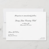 ワインカラーヴィンテージバラ結婚式招待状 招待状 (裏面)