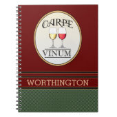 ワインカルペヴィヌムスパイラルフォトノートブック ノートブック (正面)