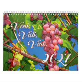 ワインカレンダー 2027 - Veni, Vidi, Vino カレンダー