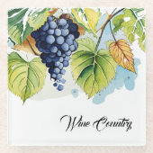ワインカントリーのガラスコースター ガラスコースター (正面)