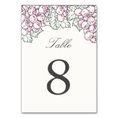 ワインカントリーのテーブル番号カード テーブルナンバー (正面)