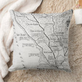 ワインカントリーの地図 クッション (ブランケット)