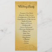 ワインカントリーの結婚式プログラム プログラム (裏面)