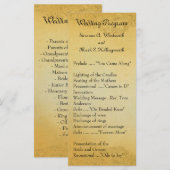 ワインカントリーの結婚式プログラム プログラム (正面/裏面)