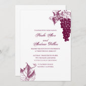 ワインカントリーウェディング招待状 招待状 (正面/裏面)