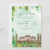 ワインカントリードリームヴィネヤード結婚式招待状 招待状 (正面)