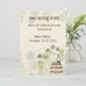 ワインカントリーバチェロレッテ招待状 招待状 (スタンド正面)