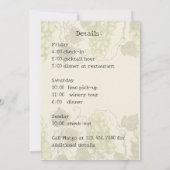 ワインカントリーバチェロレッテ招待状 招待状 (裏面)