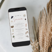 ワインカントリーバチェロレッテ週末の旅程カード 招待状