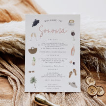 ワインカントリーバチェロレッテ週末の日程