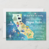 ワインカントリーバチェロレッテ週末 招待状 (正面)