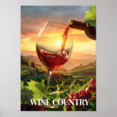 ワインカントリーポスター ポスター (正面)