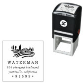 ワインカントリー差出人住所 セルフインキングスタンプ (インサイチュ)