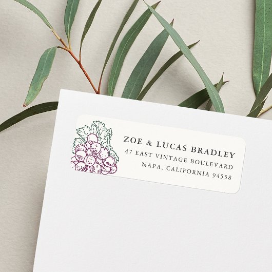 ワインカントリー差出人住所 ラベル