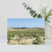 ワインカントリー移動案内カード サンキューカード (スタンド正面)