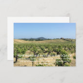 ワインカントリー移動案内カード サンキューカード (正面/裏面)