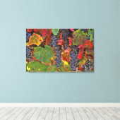 ワインカントリー葡萄キッチンキャンバスアートヴィンヤード キャンバスプリント (インサイチュ (ウッドフロア))