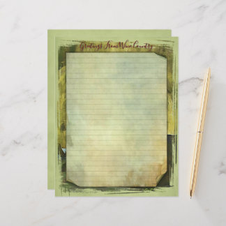 ワインカントリー8.5インチx11インチ紙シート