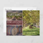 ワインカントリー，カリフォルニア ポストカード (正面/裏面)