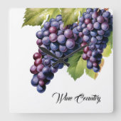 ワインカントリー スクエア壁時計 (正面)