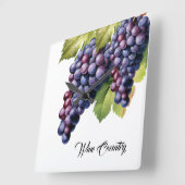 ワインカントリー スクエア壁時計 (傾斜)