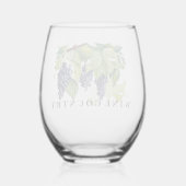 ワインカントリー ステムなしワイングラス (裏面)