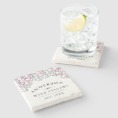 ワインカントリー |ホームパーソナライズされたワインセラー ストーンコースター (横)