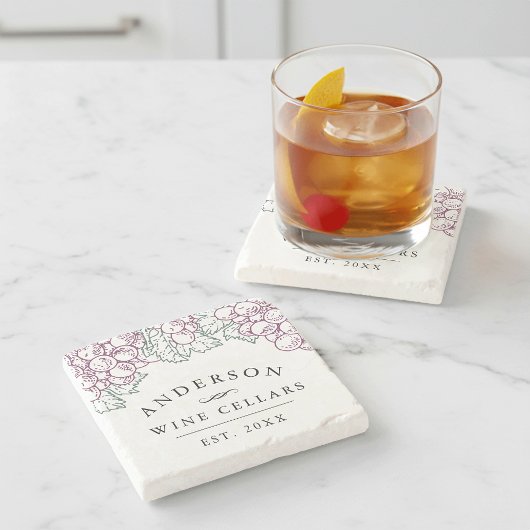 ワインカントリー |ホームパーソナライズされたワインセラー ストーンコースター