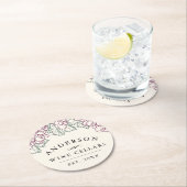 ワインカントリー |ホームパーソナライズされたワインセラー ラウンドペーパーコースター (インサイチュ)