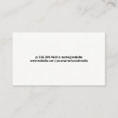 ワインガラスアイコン |ワインぶどう 名刺 (裏面)