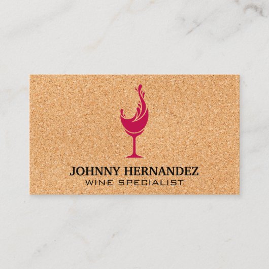 ワインガラスコーク 名刺 (正面)