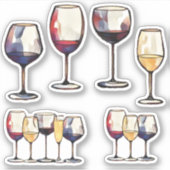 ワインガラステッカー シール (正面)