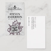 ワインガラスフォークナイフ 名刺 (正面/裏面)