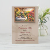 ワインガーデンアートウォールフレーム秋引っ越し祝いパーティーパーティー 招待状 (スタンド正面)