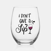 ワインガ与えラスを飲まない ステムなしワイングラス (正面)