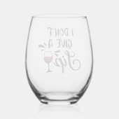 ワインガ与えラスを飲まない ステムなしワイングラス (裏面)