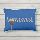 ワインガ航海のラス付きサマーロープ文字 アウトドアクッション (正面)