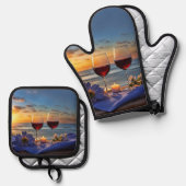 ワインキッチン 鍋つかみ&鍋敷きセット (正面/裏面)