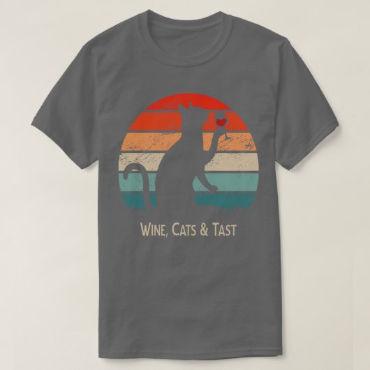 ワインキャッツタスト Tシャツ (デザイン正面)
