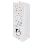 ワインキャットおもしろいと話す ワインギフトバッグ (正面アングル)