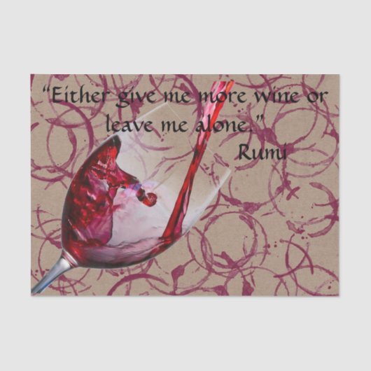 ワインギフトティッシュペーパー 薄葉紙 (正面)