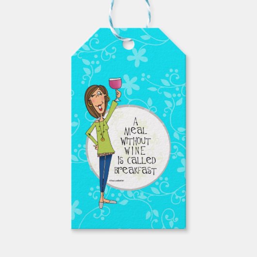 ワインギフトラベルなしの食事 ギフトタグ (正面)