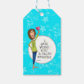 ワインギフトラベルなしの食事 ギフトタグ (裏面)