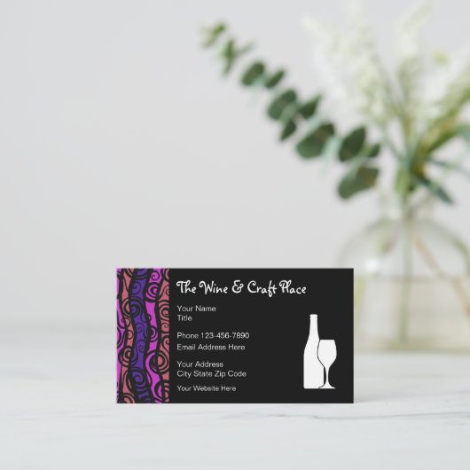 ワインクラフト·アーツテーマ名刺 名刺 (スタンド正面)