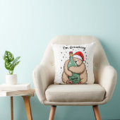 ワインクリスマスが夢に見る日 クッション (椅子)