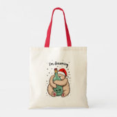 ワインクリスマスに夢を見て トートバッグ (裏面)