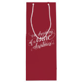 ワインクリスマスの夢 | ホリデー ワインギフトバッグ (裏面)