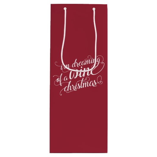 ワインクリスマスの夢 | ホリデー ワインギフトバッグ (正面)