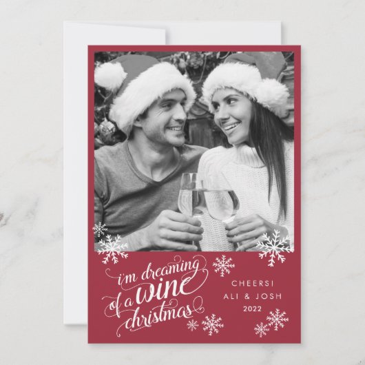 ワインクリスマスの夢 |写真 シーズンカード (正面)